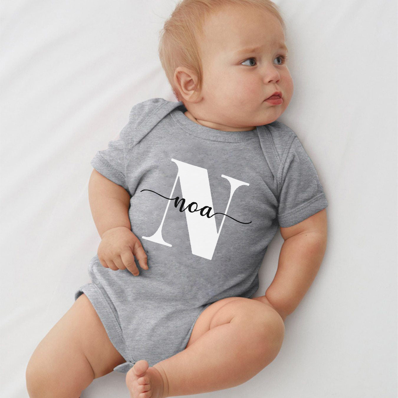 Personalized Baby Name Bodysuit Custom Newborn Clothing Personalized Baby Name Bodysuit Custom Newborn Clothing